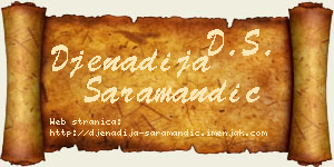Đenadija Saramandić vizit kartica